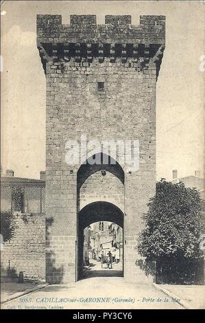 Cadillac-sur-Garonne - Porte de la mer 1a. Foto Stock