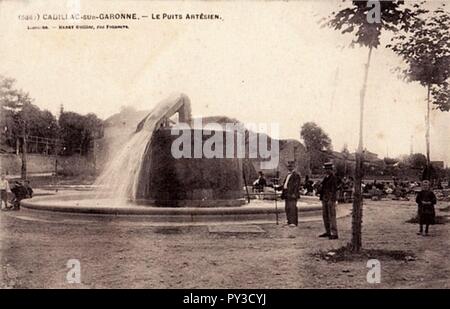 Cadillac-sur-Garonne - Puits artésien 1. Foto Stock