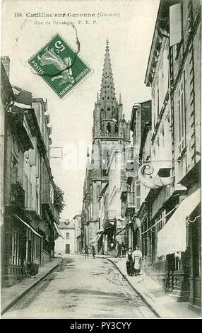 Cadillac-sur-Garonne - rue de Benauge. Foto Stock