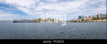 Vista panoramica di Rio de Janeiro skyline del centro e waterfront - Rio de Janeiro, Brasile Foto Stock