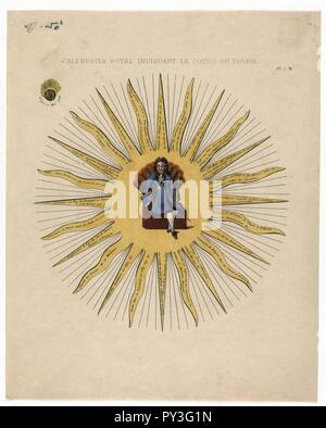 Calendario royal indiquant le cours du soleil Foto Stock