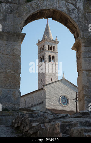 Anfiteatro romano a Pola. Costruito nel i secolo d.C.. Pola, Pola, Istria, Croazia Foto Stock