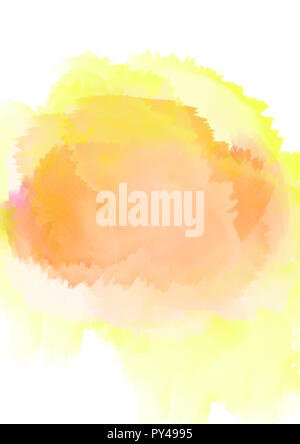 Abstract acquerello pennello illustrazione pittura su carta. . Foto Stock