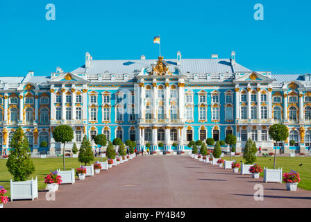 Catharine Palace, dal XVIII secolo, Catherine Park, Tsarkoye Selo, nei pressi di San Pietroburgo, Russia Foto Stock