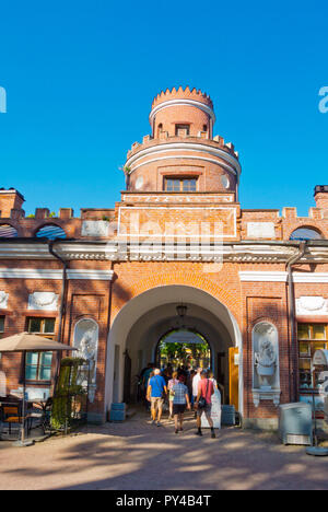 Hermitage Cucina, porta a Santa Caterina Park, Carskoe Selo, nei pressi di San Pietroburgo, Russia Foto Stock