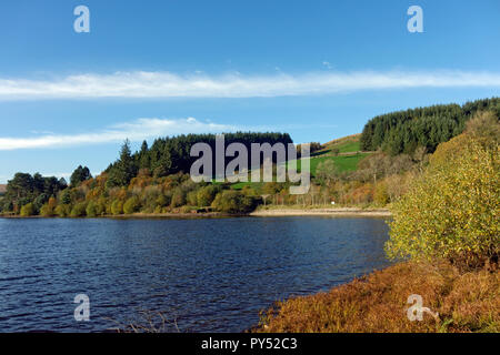 Serbatoio Pontsticill, Parco Nazionale di Brecon Beacons, Powys, Wales, Regno Unito. Foto Stock