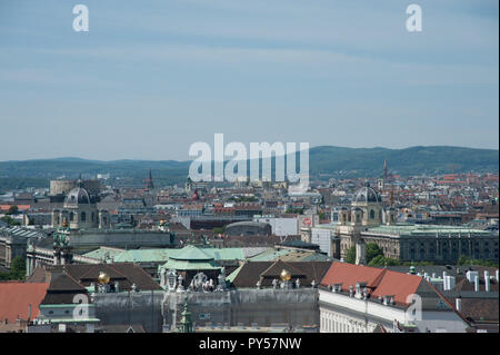 Wienpanorama, Blick über den 9. Bezirk - Vienna, Panorama Foto Stock