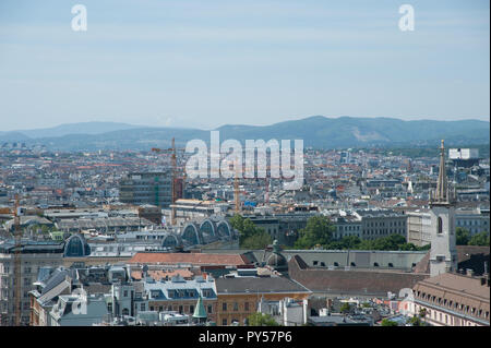 Wienpanorama, Blick über den 9. Bezirk - Vienna, Panorama Foto Stock