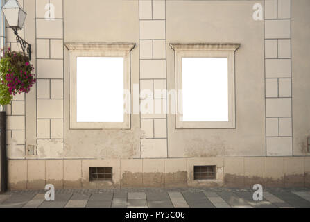 Street finestra cornice Foto Stock