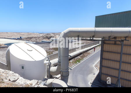 Municipali solidi misti impianto di smaltimento dei rifiuti Foto Stock