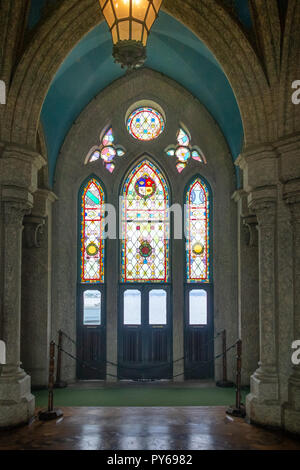 Interno dell'Isola Fiscal (Ilha fiscali) Palazzo nella baia di Guanabara - Rio de Janeiro, Brasile Foto Stock