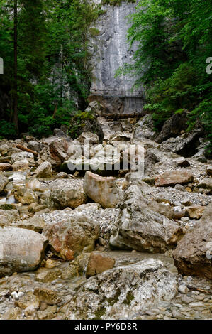 Pöllatschlucht (Gola di Pöllat) vicino Schwangau nel Allgäu, , Ammergauer Alpen (Alpi Ammergau), quartiere Ostallgäu, Baviera, Germania Foto Stock