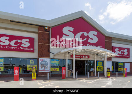 Warrington filiale di SCS l'arredamento rivenditore situato su Riverside Retail Park Foto Stock