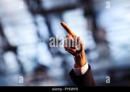 Mentre si parla al Miguel Contreras Learning Center di Los Angeles, il Presidente Barack Obama la gesti 3/19/09. Gazzetta White House Photo by Pete Souza Foto Stock