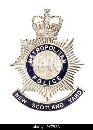 La Metropolitan Police New Scotland Yard badge Foto Stock