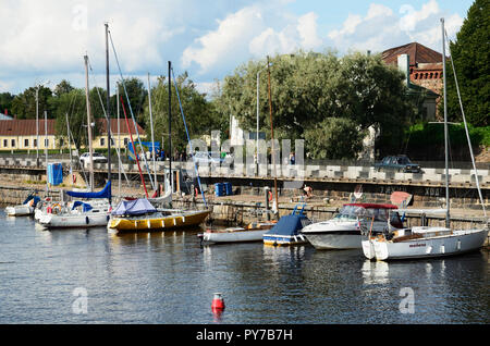 Marina della citta'. Vyborg Vyborgsky distretto, l'oblast di Leningrado, Russia, Federazione russa Foto Stock