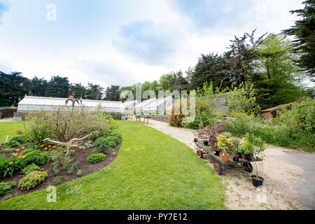 Vivaio e cafe all'Miserden Estate in GLOUCESTERSHIRE REGNO UNITO Foto Stock