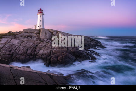 Peggys cove faro Foto Stock