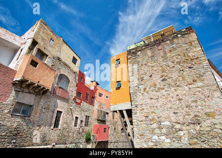 Guanajuato, Messico, panoramiche stradine della città vecchia Foto Stock