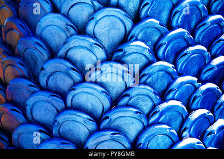 Scale di serpente serpente blu. Foto Stock