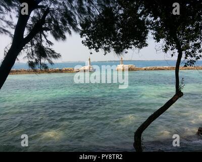 Seascape in Kepulauan Seribu, Jakarta, Indonesia Foto Stock