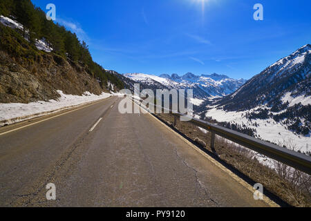 Baqueira in Lerida Catalogna ski resort di spot in Valle de Arán dei Pirenei Spagna Foto Stock