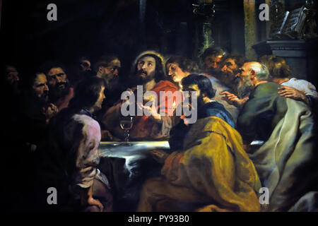 Ultima Cena 1631-1632 da Peter Paul Rubens 1577 1640 belga fiamminga del Belgio Foto Stock