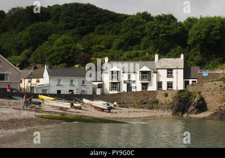 Little Haven in Pembrokeshire, West Wales, Regno Unito Foto Stock