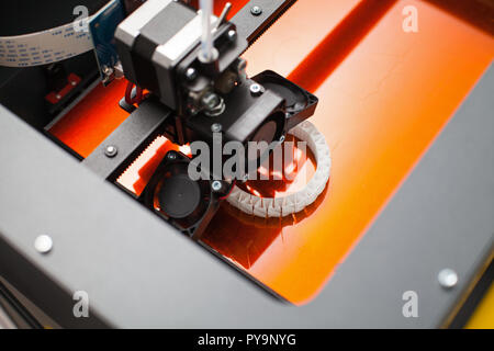 Chiudere la stampa dettaglio tridimensionali di stampante Foto Stock