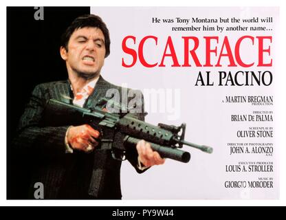 Pellicola originale titolo: Scarface. Titolo inglese: Scarface. Anno: 1983. Regia: Brian De Palma. Credito: Universal Pictures / Album Foto Stock