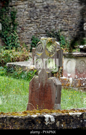 Chiesa di San Lorenzo, Shelley vicino, Lechlade-on-Thames, nel Gloucestershire. Regno Unito. Foto Stock