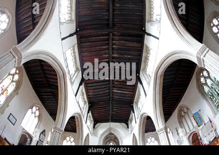 Chiesa di San Lorenzo, Shelley vicino, Lechlade-on-Thames, nel Gloucestershire. Regno Unito. Foto Stock