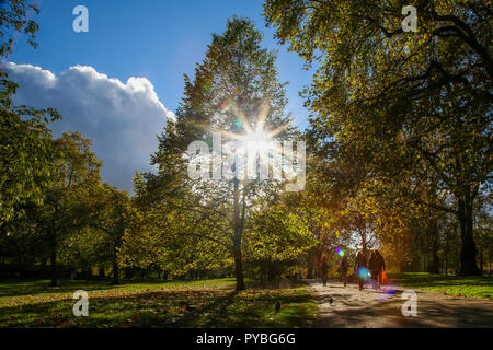 St James Park, London, Regno Unito - 26 Ott 2018. Una fredda e soleggiata giornata autunnale nella capitale. Credito: Dinendra Haria/Alamy Live News Foto Stock