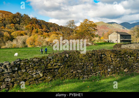 Lago di Windermere, Cumbria. 26 ott 2018. Regno Unito: Meteo opinioni su una soleggiata giornata autunnale in Ambleside vicino al lago di Windermere, Cumbria. Foto Data: venerdì 26 ottobre, 2018. Foto: Alamy Live News Credito: Roger Garfield/Alamy Live News Foto Stock