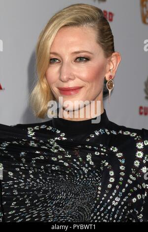 Beverly Hills, Stati Uniti d'America. 26 ott 2018. Cate Blanchett presso gli arrivi per 2018 Accademia britannica Britannia Awards, il Beverly Hilton di Beverly Hills, CA 26 ottobre 2018. Credito: Priscilla concedere/Everett raccolta/Alamy Live News Foto Stock
