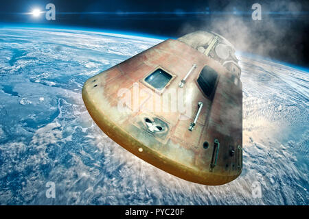 La Terra in questo montaggio fornite dalla NASA - Questa immagine è una illustrazione Foto Stock