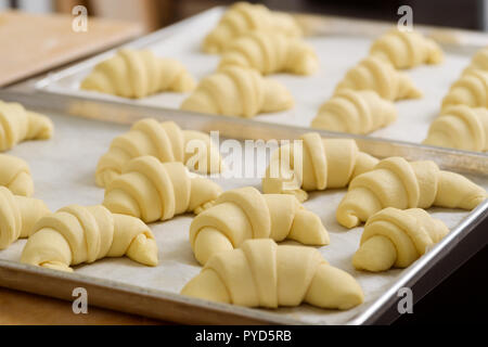 Macro su materie croissant Foto Stock