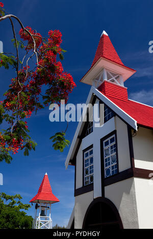 Notre Dame Auxiliatrice cappella della chiesa cattolica romana, Cap Malheureux, Mauritius. Foto Stock