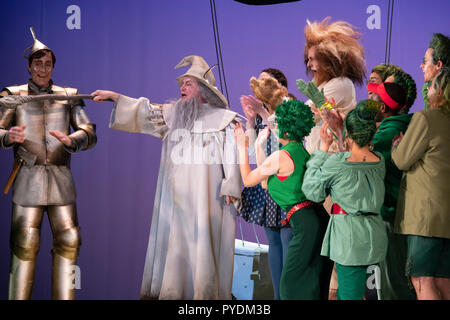 Berlino, Germania. 25 ott 2018. Berlino, Germania, 25 ottobre 2018, prove di 'Der Zauberer von Oz' in Komische Oper. Credito: Beata Siewicz/Pacific Press/Alamy Live News Foto Stock