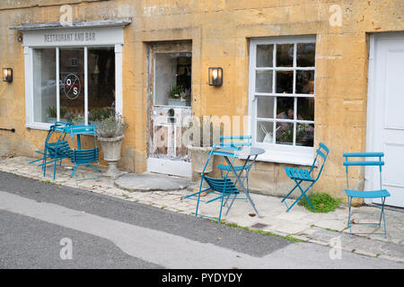 Le vecchie scorte Inn, Stow on the Wold, Gloucestershire, Cotswolds, Inghilterra Foto Stock