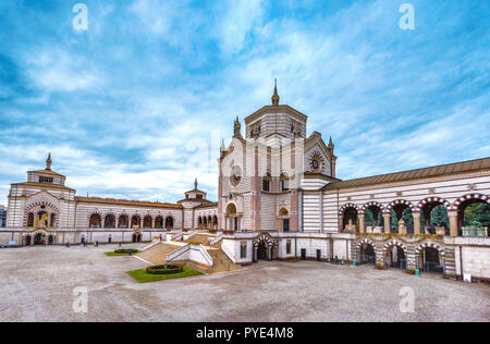 Visitare il cimitero monumentale di Milano. Italia Foto Stock