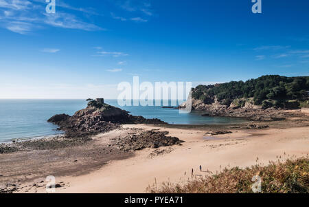 Portelet Bay, Jersey, Isole del Canale, REGNO UNITO Foto Stock