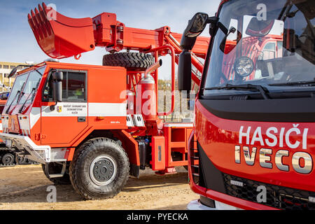 Ceca vigili del fuoco auto - vigili del fuoco - Hasiči ČR / hasičské auto / integrovaný záchranný system IZS Foto Stock