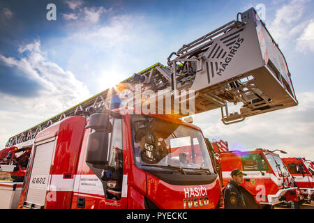 Ceca vigili del fuoco auto - vigili del fuoco - Hasiči ČR / hasičské auto / integrovaný záchranný system IZS Foto Stock