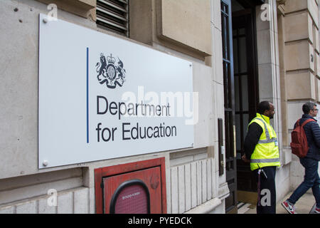 Dipartimento di Educazione, Santuario edifici, grande Smith Street, grande Smith Street, Westminster, London, SW1, Regno Unito Foto Stock