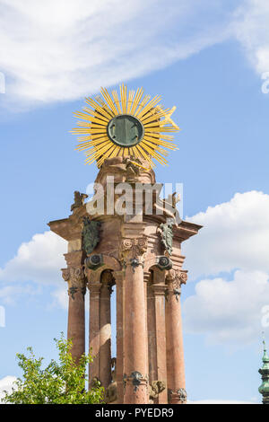 Colonna della Vergine Maria e di santa Trinità in Banska Stiavnica, Slovacchia Foto Stock