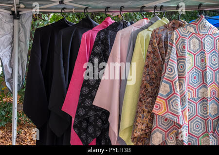 Kitano Tenmangu Mercato sulla giornata autunnale, Kyoto, Kansai, Giappone Foto Stock