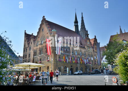 Ulm, Germania - Visualizzare nella storica città di Ulm, Germania meridionale Foto Stock