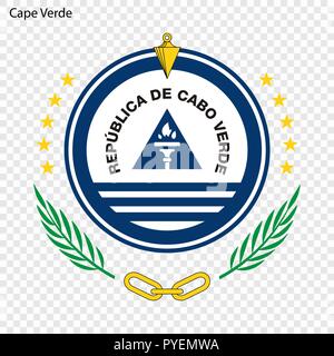 Simbolo di Capo Verde. Emblema nazionale Illustrazione Vettoriale