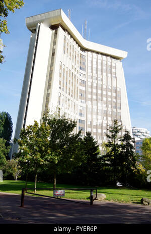 Il courthouse in Creteil, Val-de-Marne, Francia, il Tribunal de Grande Instance di alta corte, corte di appello. Foto Stock